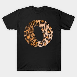 Letter O leopard print T-Shirt